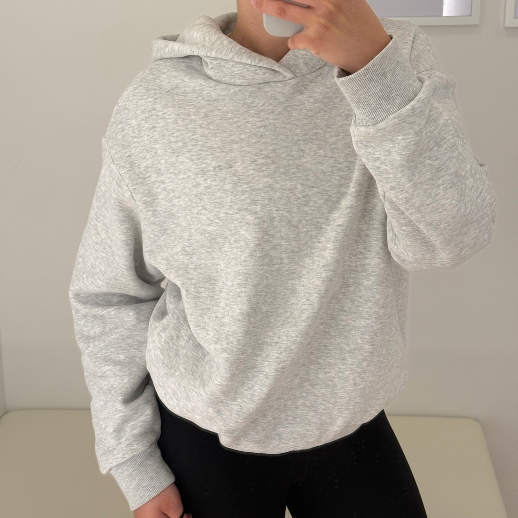 Vuori Light Gray Hooded Sweatshirt